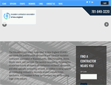 Tablet Screenshot of insulationnewengland.com